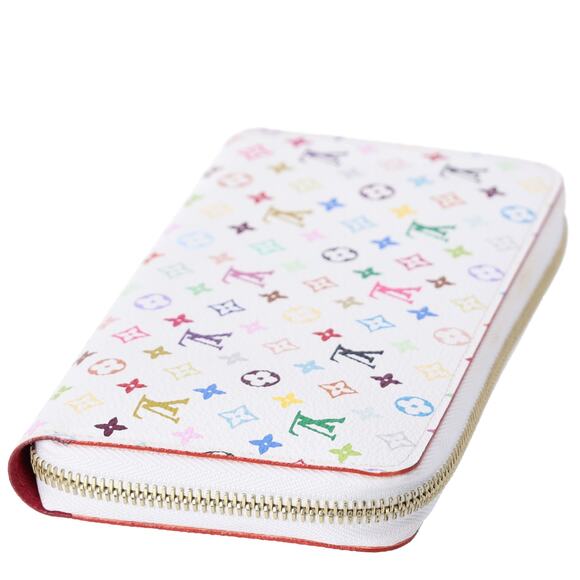 Louis Vuitton x Murakami Zippy Wallet White Monogram M60242 Figue Pink - Picture 5 of 6
